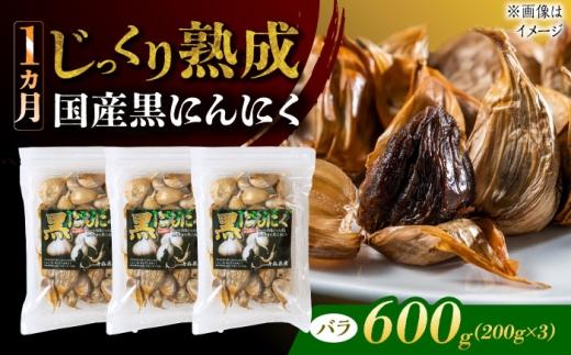 国産熟成 黒にんにく 600g (200g×3) バラ 瑞浪市 / 国産ムラセの熟成黒にんにく [AZCO005] 2274803 - 岐阜県瑞浪市