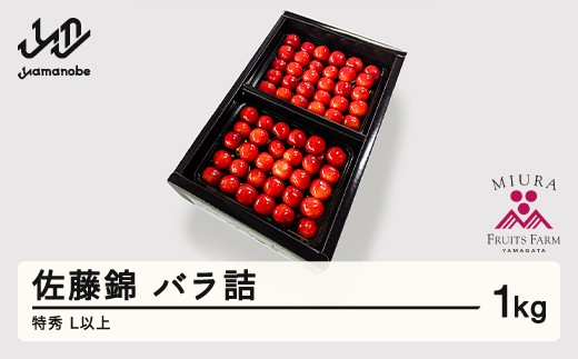 《先行予約》2026年 山形県産 令和8年産 さくらんぼ 佐藤錦 バラ詰1kg 特秀 Ｌ以上  ※沖縄・離島への配送不可 F20A-899 263138 - 山形県山辺町