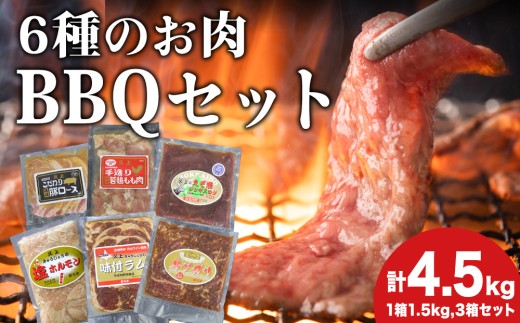 エンジョイ！BBQセット　～焼肉6種　5人前コース～　3箱セット　お肉・牛肉・焼肉・バーベキュー・肉の加工品