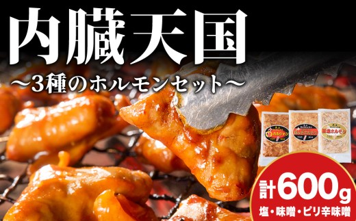 内臓天国 〜3種のホルモンセット〜 豚肉/ホルモン・お肉・牛肉・焼肉・バーベキュー
