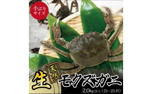 小ぶりな春の生・天然モクズガニ　2kg以上（21～25匹入） SB0767