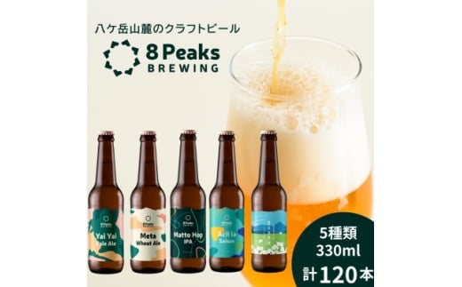 ＜パーティー・イベントに!＞八ケ岳山麓のクラフトビール　おまかせ120本＜複数個口で配送＞【4073919】
