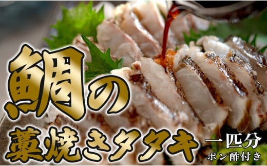 鯛の藁焼きタタキ(1匹分) 2262435 - 高知県大月町