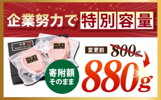 佐賀牛 ヒレステーキ 880g【がばいフーズ】 [HCS018] A5 ヒレ フィレ 真空パック 赤身 牛肉 ステーキ 黒毛和牛