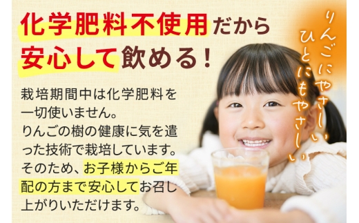秋田県横手市のふるさと納税 無添加りんごジュース(サンふじ) 40パック リンゴジュース
