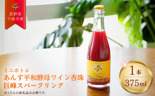 ワイン あんず 酵母 巨峰 スパークリング ミニボトル  果実酒 信州 長野県産 千曲市