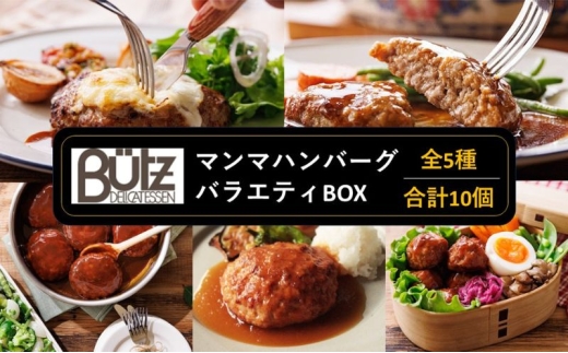 マンマハンバーグバラエティBOX ハンバーグ 温めるだけ 簡単 レトルト 冷蔵 食べ比べ 湯せん 個包装 市原市 千葉県 [№5689-2378]