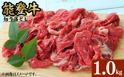 能登牛 切り落とし 1kg とろける 食感 希少 ブランド和牛 簡易包装 冷凍 石川 羽咋 能登 国産 能登半島 災害支援 復興支援 災害復興