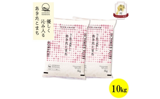＜毎月定期便＞秋田県産あきたこまち無洗米10kg(5kg×2)全6回【4073082】 2288867 - 秋田県大潟村