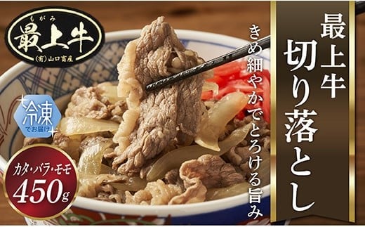  【冷凍】最上牛切り落とし(カタ・バラ・モモ450ｇ)