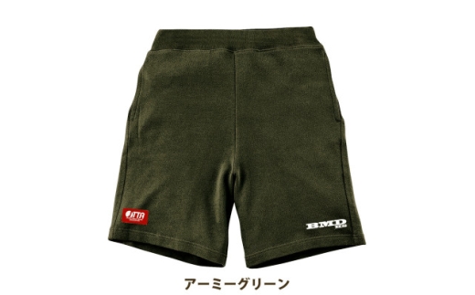 JTTA公認　卓球ユニフォーム＜男女兼用:Mサイズ＞スウェットゲームハーフパンツ　アーミーグリーン【1667400】 2286795 - 岐阜県羽島市