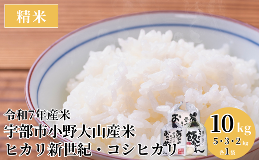令和7年産米 宇部市小野『大山産米』 精米10kg [米 お米 精米 国産米 山口県産 米 宇部市産 米 大山 米 ご飯 コメ ごはん ふっくら]