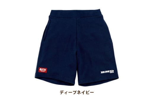 JTTA公認　卓球ユニフォーム＜男女兼用:Lサイズ＞スウェットゲームハーフパンツ　ディープネイビー【1667377】 2286764 - 岐阜県羽島市