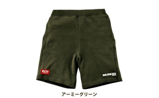 JTTA公認　卓球ユニフォーム＜男女兼用:Lサイズ＞スウェットゲームハーフパンツ　アーミーグリーン【1667402】 2286796 - 岐阜県羽島市