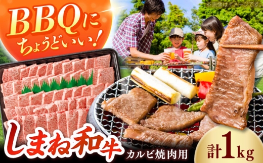 [焼肉におすすめ!]しまね和牛カルビ 1kg(500g×2) 和牛 牛肉 国産 国産牛 赤身 焼肉 ステーキ スライス 人気 黒毛和牛 BBQ ギフト 島根県雲南市/フジキコーポーレーション株式会社 [AIEA011]