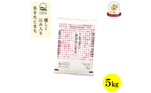 ＜毎月定期便＞秋田県産あきたこまち白米5kg全6回【4072904】 2288859 - 秋田県大潟村