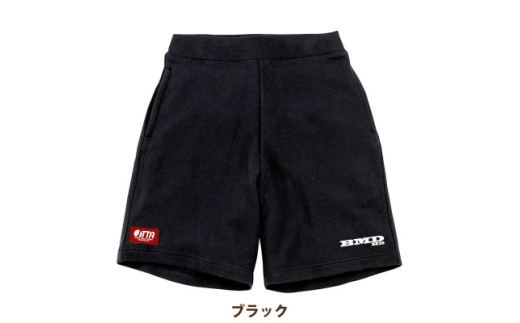 JTTA公認　卓球ユニフォーム＜男女兼用:XLサイズ＞スウェットゲームハーフパンツ　ブラック【1667321】 2286755 - 岐阜県羽島市