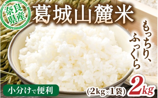 先行予約 葛城山麓米 ヒノヒカリ（白米）計2kg [ 2kg×1袋 ] 令和7年産 【2025年10月下旬～順次発送】／ スマイル葛城農業 精米 ごはん お米 米 おいしい ふっくら 農家直送 奈良県 葛城市【smlk011】