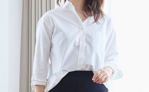 プレミアムオックスフォードシャツ／レディース （サイズ：42） ／ ファッション 服 衣類 トップス シャツ ワイシャツ Ｙシャツ レディース ホワイト 白 日本製