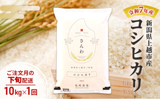 【10月より順次出荷※下旬配送】令和7年産 新潟県 上越市産 コシヒカリ 10kg 白米 2290111 - 新潟県上越市