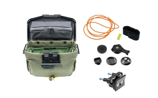 [レックマウントプラス] ライドオンバッグ(オリーブ)+ステムボルト専用ベースマウント【R+Bag-OLIVE-BOLT】「Ride On Bag とベースマウント(R+B-BOLT)のセット品」 [№5346-1851]