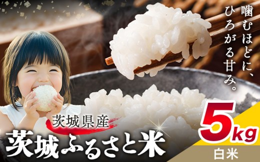 米 茨城 ふるさと米 白米 5kg 5kg×1袋[10月下旬-11月末頃出荷]茨城県 結城市 米 国産 お米 おこめ お弁当 おにぎり[茨城県共通返礼品]