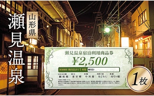 SE瀬見温泉利用券×１枚