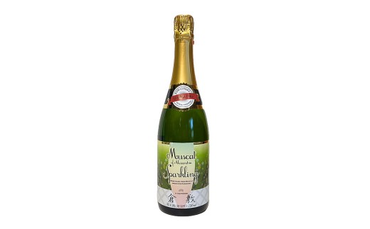ふなおワイナリー マスカット・オブ・アレキサンドリア (スパークリングワイン) 750ml×1本[ワイン スパークリング お酒 酒 さけ 菊池酒造 セット商品 岡山県 倉敷市 人気 おすすめ]
