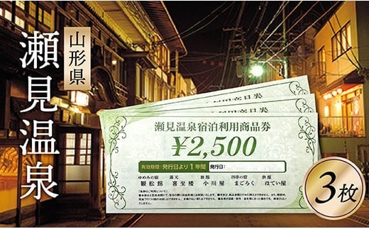 SE瀬見温泉利用券×3枚