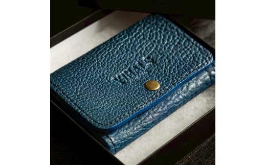 YIHALS ハンドメイド 鹿革 名刺入れ ブラック《靴屋が手掛ける革製品》｜イハレス レザー 革小物 [0635]