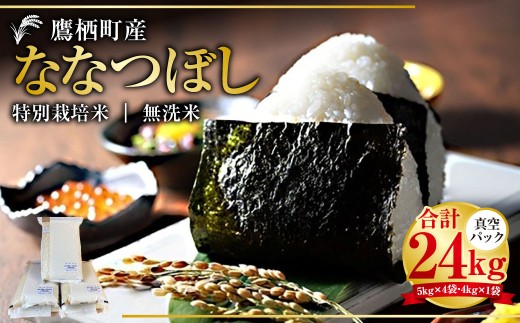 【令和7年産】 ななつぼし （無洗米） 真空パック 24kg 北海道 鷹栖町 たかすタロファーム 米 コメ こめ ご飯 無洗米 お米 ななつぼし コメ 無洗米