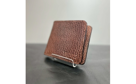 YIHALS ハンドメイド 鹿革 2つ折り財布 ライトブラウン《靴屋が手掛ける革製品》｜イハレス レザー 革小物 [0643] 2294940 - 神奈川県伊勢原市