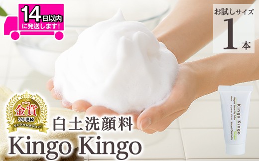 a742-D 白土洗顔料 kingokingo(お試しサイズ(20g))【てんげん】姶良市 メール便 サンプル ミニサイズ トライアル スキンケア 泡 濃密泡 もっちり泡 洗顔料 洗顔 洗顔フォーム きんごきんご 2221910 - 鹿児島県姶良市