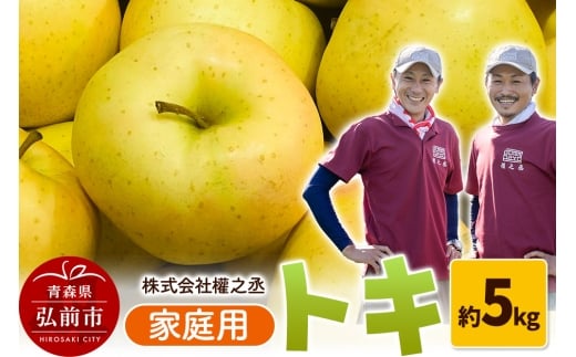 【25年9月～発送】りんご 權之丞farm トキ 家庭用 約5kg（12～20玉程度）【レビューキャンペーン】