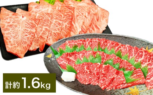 【赤身 VS ミスジ 食べ比べ！】 おおいた和牛 赤身焼肉・ミスジ焼肉 各約800g（約400g×2） 計約1.6kg