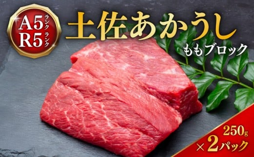 ｢土佐あかうし｣モモブロック250g2パック 牛肉 国産 和牛 切り落とし 赤身 ステーキ 焼肉 焼き肉 250g 2パック 500g 土佐あかうし 小分け ブランド牛  国産牛 人気 お取り寄せ 冷凍 BBQ バーベキュー 高知 安田町 MT-04