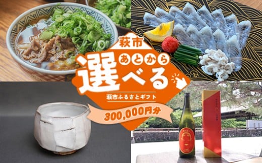 あとから選べる！萩市ふるさとギフト 寄付金額300,000円分 ｜HGH00118