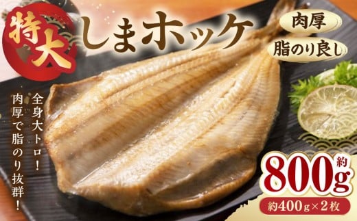 [肉厚脂のり良し][特大]しまホッケ2枚
