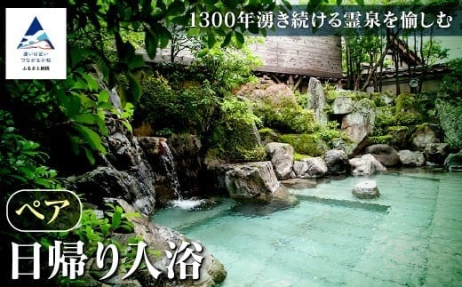 【法師】日帰り入浴 ペア 旅行 粟津温泉 日帰り温泉 旅館 北陸 石川県 小松市 2252953 - 石川県小松市