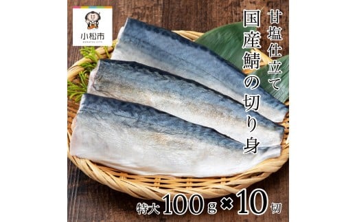 国産鯖の切り身(甘塩) 選べる 10切セット 魚 切り身 さば サバ 国産 冷凍 石川県 小松市 【カネナカ食品工業】