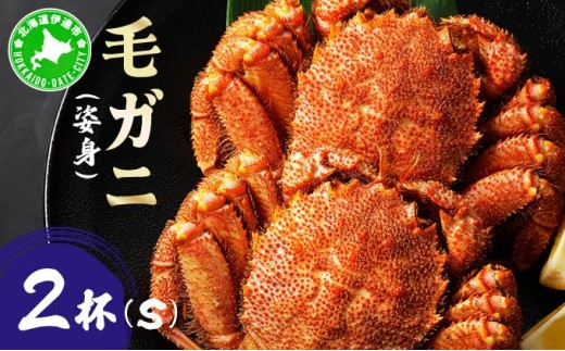 毛ガニ（姿身）Sサイズ 2尾 ogm-014 2289034 - 北海道伊達市