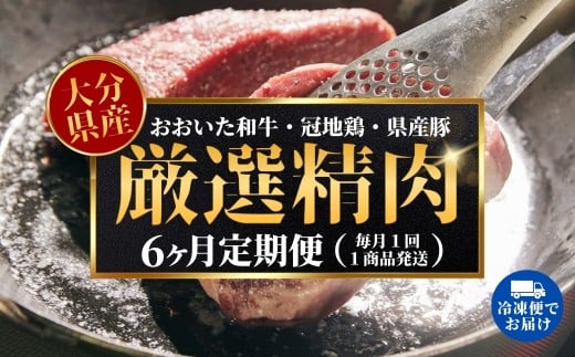 [6ヶ月定期便]大分県のお肉定期便(おおいた和牛・鶏モモ・鶏ムネ・豚)全6品 | 豊後高田市 定期 セット 肉 お肉 牛肉 鶏肉 豚肉 国産 冷凍 大分県