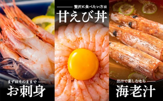 超速リキッド凍結でドリップゼロ！北海道羽幌産生鮮甘えび 400g