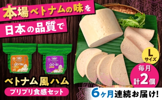 【全6回定期便】ベトナムハム プリプリ食感2種セット / ハム はむ ベトナム ベトナム料理 / 瀬戸市 / 株式会社フードフォース [BBBE020]