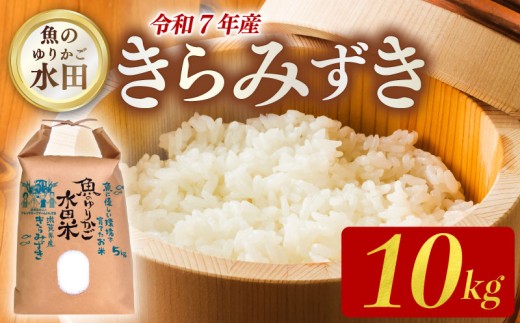 令和7年産 先行予約 環境こだわり栽培 きらみずき 10kg 新米 ひこにゃん米 魚のゆりかご水田 精米 白米 米 こめ ごはん ご飯 弁当 おにぎり 令和7年 R7年 10月 発送 5kg 2袋 滋賀 彦根 2300401 - 滋賀県彦根市