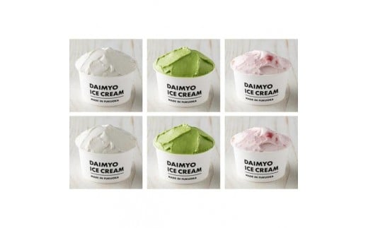 DAIMYO SOFTCREAMが作ったDAIMYO ICE CREAM　福岡6個(3種各2個)セット