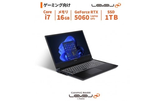 パソコン工房 15型ゲーミングノートPC Core i7/5060/296
