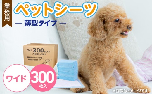 業務用ペットシーツ スリム（ワイド）100枚入×3袋セット _ 業務用 ペットシーツ スリム セット内容 ワイド 100枚入×3袋 犬用 吸収力 消臭力 薄型 トイレトレーニングシーツ 愛犬 犬 日用品 消耗品 ペット用品 福岡県 久留米市 送料無料 _Qx084-01 2312221 - 福岡県久留米市