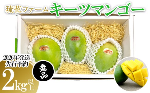 【2026年発送先行予約】キーツマンゴー秀品2kg以上 沖縄 おきなわ まんごー 秀品 贈答用 先行予約 ふるさと納税 送料無料 甘味 糖度 おいしい お土産 キーツ 果物 くだもの 果実 2キロ 箱入り 食べ物 フルーツ 810606 - 沖縄県名護市