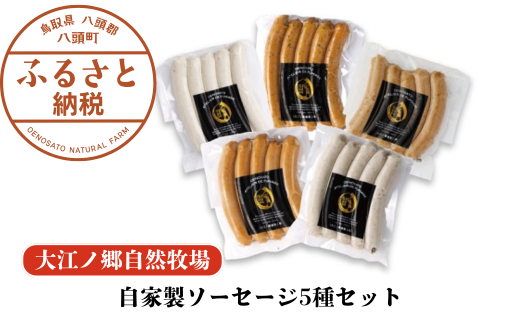 自家製ソーセージ5種セット[大江ノ郷自然牧場より直送]